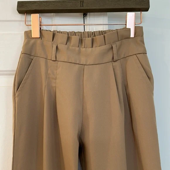 Tan Color Non-Iron Pull on Pants - Picture 3 of 7